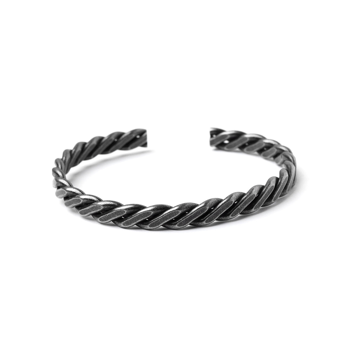 Gunmetal Spiral Forge Bracelet