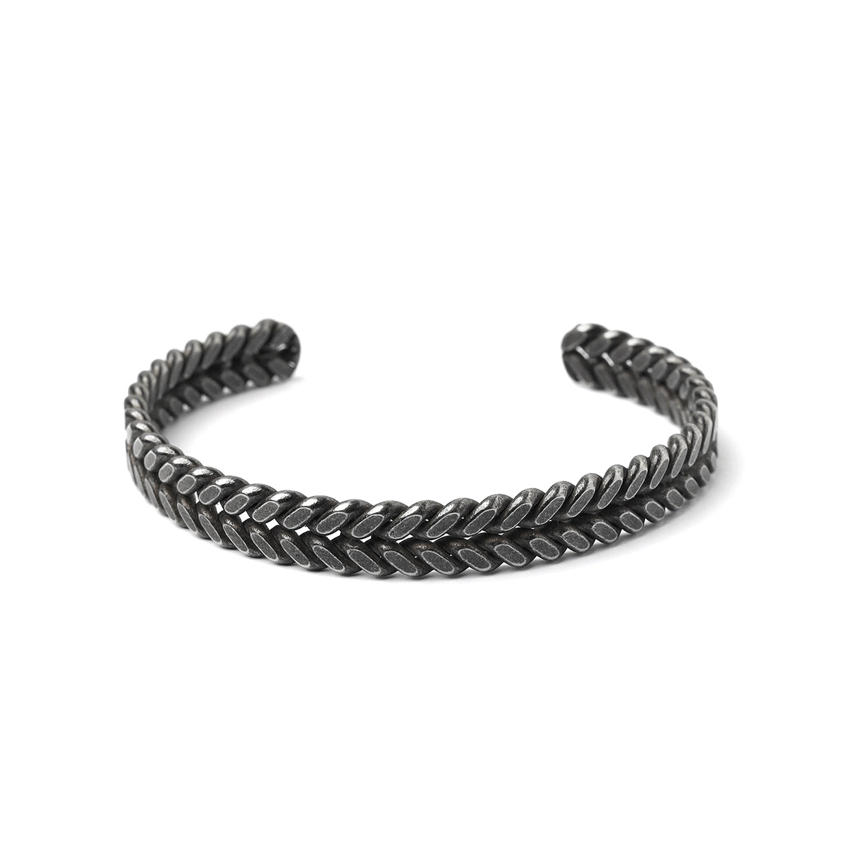 ShadowBraid Gunmetal Cuff Bracelet