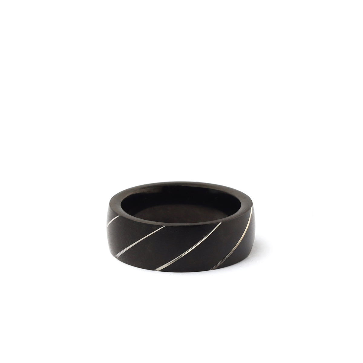 Stealth Elegance Black Band Ring